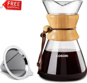 Cosori 313044246298 Pour Over Coffee Maker With Double Layer Stainless Steel Filter 8-cup 3