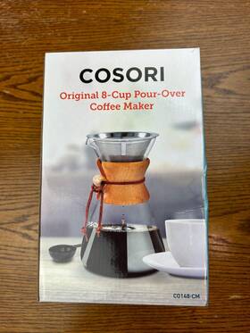 Cosori Co148-cm Original 8-cup Pour-over Coffee Maker Stainless Steel Filter Chemex Like
