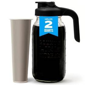 County Line Kitchen 850025944595 Cold Brew Coffee Maker Mason Jar Pitcher - Heavy Duty So