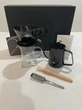 9917-c001-062 Crosscreek Pour Over Brewer Coffee Maker Delux Set