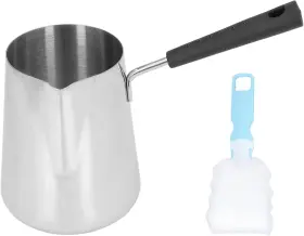 Cryfokt 313046658655 Turkish Coffee Pot 900ml Stainless Steel Butter Warmer With Spout Easy To Butte