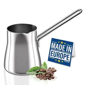 Crystalia 810065861450 Turkish Coffee Pot 18/10 Stainless Steel Stove Top Tea Maker Milk Warmer Gree