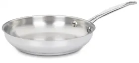 72224 Cuisinart Chefs Classic Stainless Steel 10 Inch Open Skillet