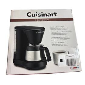 Cuisinart Dcc-5570nas 5-cup Coffeemaker With Stainless Steel Carafe Open Box