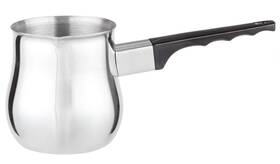 Cuisinox 690342524472 Stainless Steel Cezve Turkish Coffee Pot With Black Handle 24 Oz