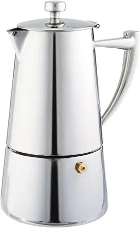 Cof-10r Cuisinox Roma 10-cup Stainless Steel Stovetop Moka Espresso Maker