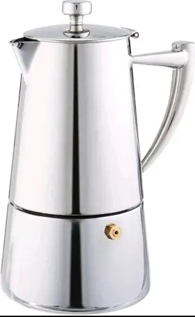 Cof-4rs Cuisinox Roma 4-cup Stainless Steel Stovetop Moka Espresso Maker