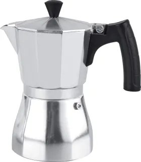 Cof-lt9 Cuisinox 9 Cup Aluminum Latte Espresso Coffeemakers Moka Pot