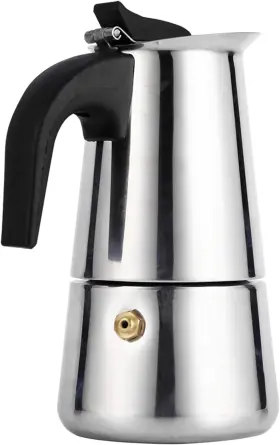 Cyrank 445033790727 Coffee Pot 100ml/200ml/300ml/450ml Stainless Steel Moka Italian Maker