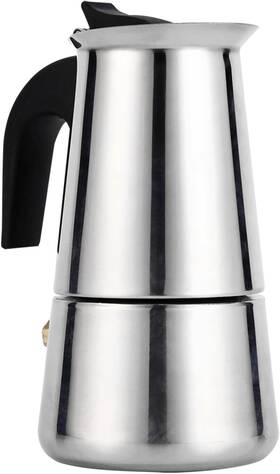 Cyrank 744759075253 Coffee Pot 100ml/200ml/300ml/450ml Stainless Steel Moka Italian