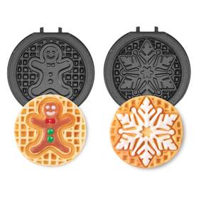 Dash Diwch12rm50 Multimaker Mini System Removable 2 Plates Gingerbread And Snowflake