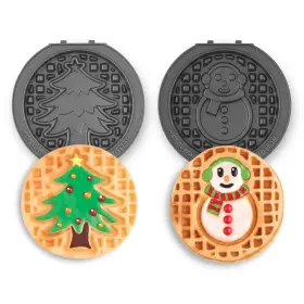 Diwsne12rm50 Dash Multimaker Mini System Removable Plate Set - 2 Plates Snowman And Tree