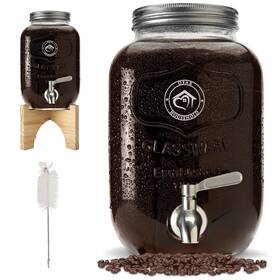 Dear Household 850025086097 Cold Brew Coffee Maker With Stand - 1 Gallon Extra-thick Glass Carafe And Sta Inch