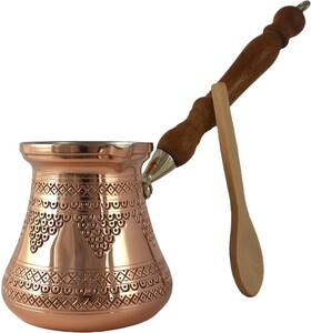 Dede Copper 689530954573 Pcz Series Large-14fl.oz Thickest Solid Engraved/hammered Turkish Greek