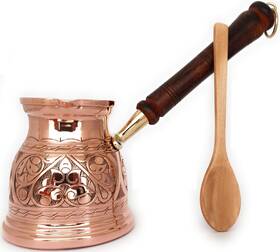 Dede Copper 689530954634 Ist Series Xlarge-16.9 Floz - Thickest Solid Engraved Turkish Gree