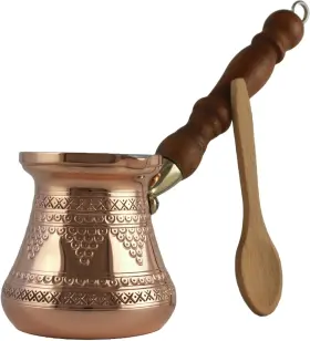 Medium-10 Dede Copper 689530955570 Pcz Series Fl.oz Thickest Solid Engraved Turkish Greek Ara