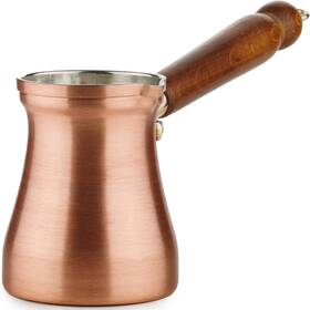 Demmex 313111763765 Summer 2024 Brushed Copper Turkish Coffee Pot Cezve Ibrik Briki Stoveto