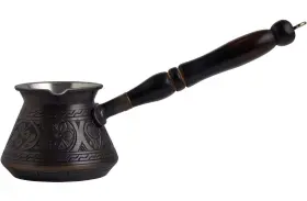 Demmex 681925094811 Thickest Copper Turkish Greek Arabic Coffee Pot Engraved Stovetop Coff