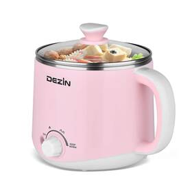 Dezin B07gwghcgj Hot Pot Electric Rapid Noodles Cooker Stainless Steel 1.6 L