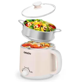 B0c4j8cf6p Dezin 1.6l Electric Hot Pot With Steamer Noodle Cooker S/s - Rapid Heating