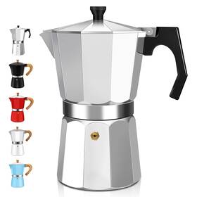 Ditosh 2cup/3.3 Oz/100 2 Cup Aluminum Espresso Stovetop Moka Pot Express Coffee Maker Percolator