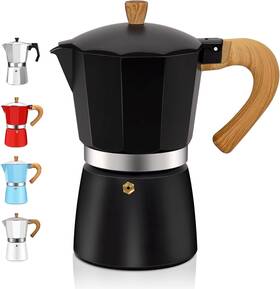 Ditosh 445014180141 6 Cup Aluminum Espresso Stovetop Moka Pot Express Coffee Maker Percolator Italia