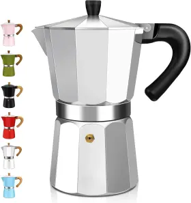 Ditosh 445023359378 3 Cup Aluminum Espresso Stovetop Moka Pot Express Coffee Maker Percolator Italia