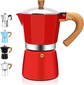 Ditosh 744759448941 3 Cup Aluminum Espresso Stovetop Moka Pot Express Coffee Maker Percolator