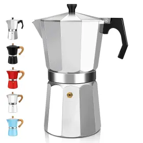 Ditosh Cup/600ml/20oz 12 Cup Aluminum Espresso Stovetop Moka Pot Express Coffee Maker Percolator It