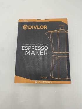 Divlor Dc1102 Aluminum Stove Top Espresso Maker