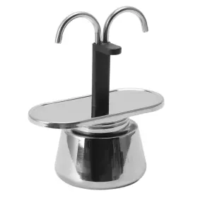 Diydeg 635997746056 Stainless Steel Moka Pot 100ml 2-cup Stovetop Espresso Coffee Maker