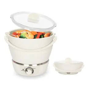 B07k21c36x Drizzle Foldable Electric Cooker Travel Hot Pot - Dual Voltage 100v-240v