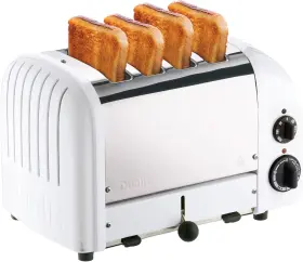 4-slice Dualit 47153 Classic 4 Slice Newgen Stainless Steel Toaster White -
