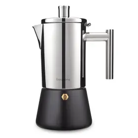 Easyworkz 779640030721 Diego Stovetop Espresso Maker Stainless Steel Italian Coffee Machine 6c