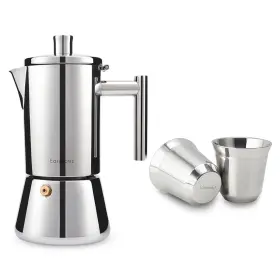 B0b93r75mr Easyworkz Diego Stovetop Espresso Maker And 2 Stainless Steel Double-wall Cups