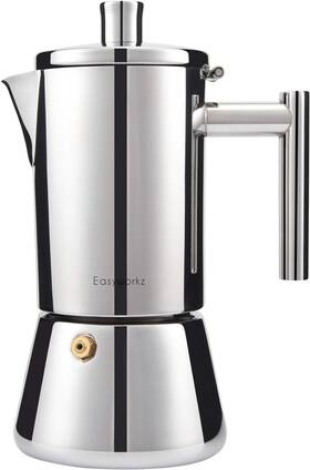 Easyworkz Ez-cp500a Diego Stovetop Espresso Maker Stainless Steel Italian Coffee Machine M