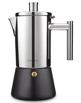 Easyworkz Ez-cp500b Diego Stainless Steel Stovetop Espresso Coffee Maker 12cups 17.5oz