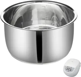 Tind5 Eiszhjk Replacement Rice Cooker 5.5 Cup Inner Pot Compatible With Tiger Silver
