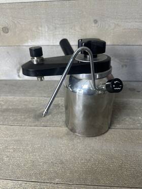 Elebak 2938 Vtg Elesa Italy Stovetop Espresso Cappucino Maker With Milk Frother