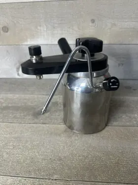 2938 Elebak Vtg Elesa Italy Stovetop Espresso Cappucino Maker With Milk Frother
