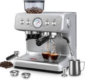 Electactic Cm8050h Espresso Machine With Built-in Grinder Professional 15 Bar Silver