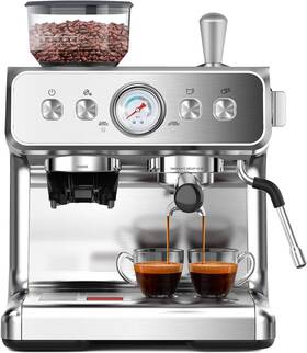Electactic Cm8050h02 Espresso Machine With Grinder Stainless Steel 20 Bar Semi-automatic Silver