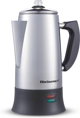Elite Gourmet Ec923 Electric Coffee Percolator Bpa Free Keep Warm Glass Clear