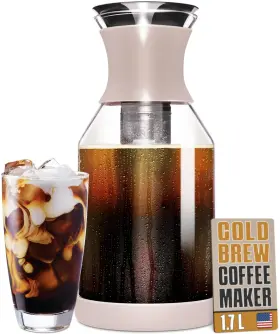 Epar 854767005958 Cold Brew Coffee Maker And Glass Pitcher With Lid - 1.7 L Infused Iced M