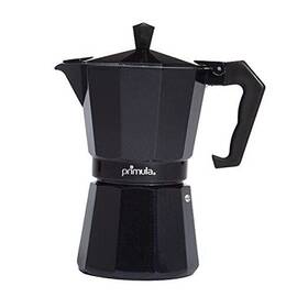 Epoca 103829 Classic Stovetop Espresso And Coffee Maker Moka Pot For Italian 6 Cup Black