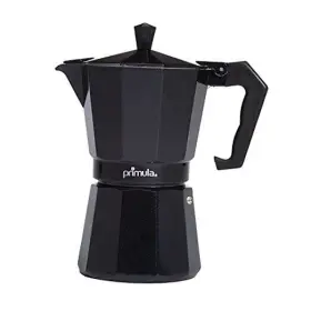 103829 Epoca Classic Stovetop Espresso And Coffee Maker Moka Pot For Italian 6 Cup Black