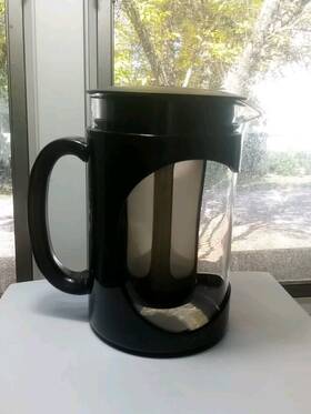 Epoca 313033721720 Iced Coffee Maker Primula Burke Deluxe Cold Brew Comfort Grip Handle New No Box