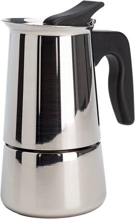 Epoca 313041375335 Primula Stainless Steel Stovetop Espresso Coffee Maker 4-cup 3.5 Inch D X 5 W 7