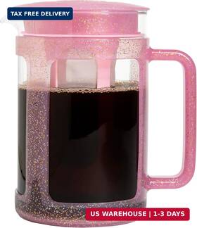 Epoca 741393036381 Paris Hilton Cold Brew Coffee Maker Durable 1.6 Quart Borosilicate Glass Carafe