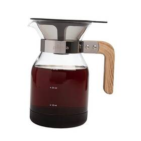 Epoca 741393157574 Park Set With Permanent Reusable Dark Wood Handle Stainless Mesh Filter